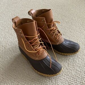 L.L. Bean Women’s Bean Boots 8” Tan Brown Size Women’s 8 Medium EUC 212880
